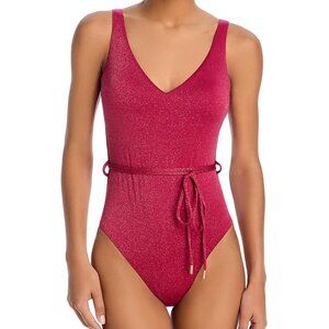 Aqua Swim Plunge One Piece Swimsuit